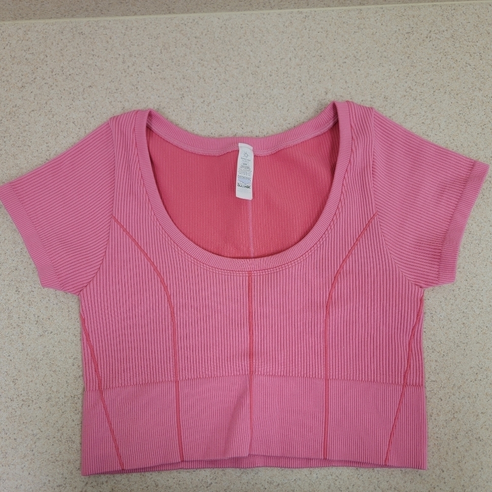 Aerie Ribbed Fitted Crop Top